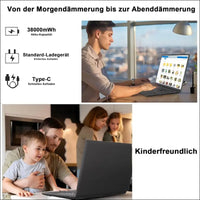 Laptop 16 Inch 12 GB RAM 512 GB ROM Extensions 2.5 Inch 1 TB SSD, Laptop Win 11 with 4-Core CPU N5095 (up to 2.9 GHz), 1920 x 1200丨5G WiFi, Bluetooth & German Keyboard Stickers,...