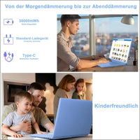 Laptop 16 Inch 12 GB RAM 512 GB ROM Extensions 2.5 Inch 1 TB SSD, Laptop Win 11 with 4-Core CPU N5095 (up to 2.9 GHz), 1920 x 1200丨5G WiFi, Bluetooth & German Keyboard Sticker Blue