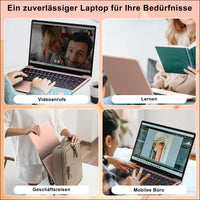 Laptop Celeron N4020 Up to 2.8Ghz, Laptops 14 Inch Win 11 Con 5G WiFi 6+256GB SSD Expansion 1TB, BT 4.2 1920 x 1080 FHD Mini Multimedia Connection, Notebook with German Keyboard...