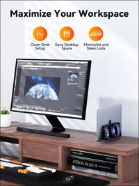 Laptop Docking Station Stand Dual 4K Monitor: QUUGE USB C Docking Station Dual Monitor for Laptop 2 HDMI (Single