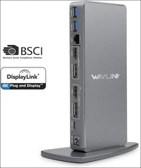Laptop Docking Station USB-C  Universal Docking Stations for Dual Monitor with Single 5K Display & 2 4K HDMI Ports, 2 4K DisplayPorts for Windows/Mac