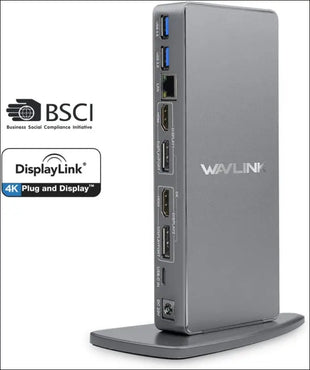 Laptop Docking Station USB-C Universal Docking Stations for Dual Monitor with Single 5K Display & 2 4K HDMI Ports, 2 4K DisplayPorts for Windows/Mac