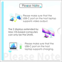Laptop Docking Station WAVLINK 10G USB C Hub with Dual HDMI 100W PD in 10Gbps USB-A/C 3.2 5Gbps USB-A USB2.0 Gigabit
