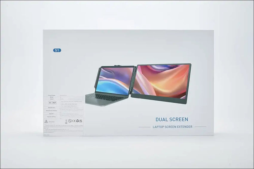 Laptop Monitor Extension - 14" FHD 1080P IPS Dual Screen PC Laptop for Laptop 13"-17" Windows, Mac, Chrome, Switch No Driver Requi