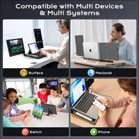 Laptop Screen - 360° Rotation F3 Portable Monitor Triple, Horizontal and Vertical with Stand, 14 Inch IPS FHD 1080P, Compatible with PS5, Windows/Mac and Laptop/Mini PC