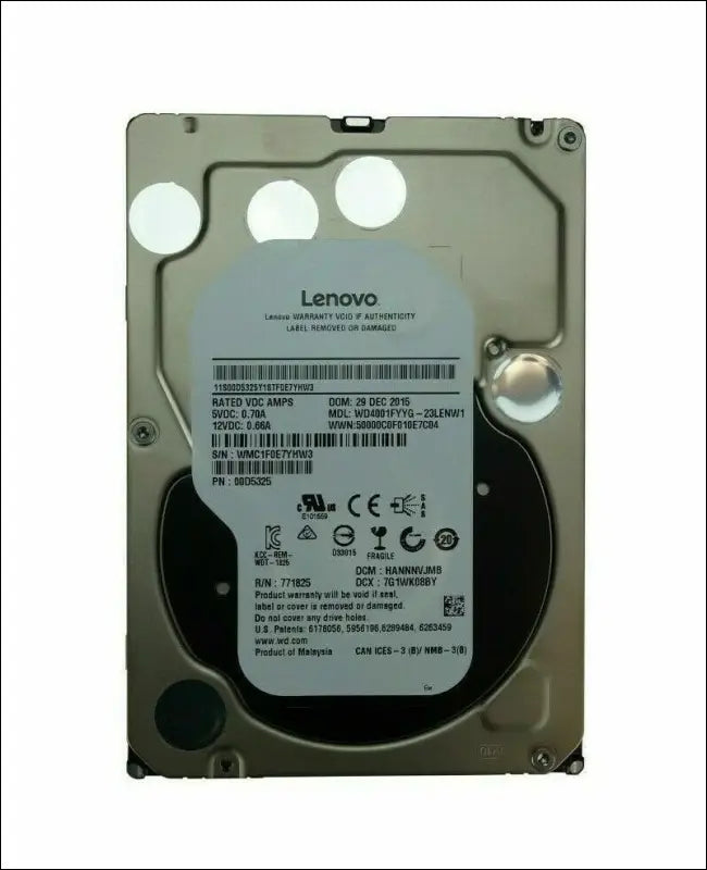 Lenovo WD4001FYYG-23LENW1 4TB 7.2K SAS 6GB/s 3.5” Hard Drive WD RE WD4001FYYG