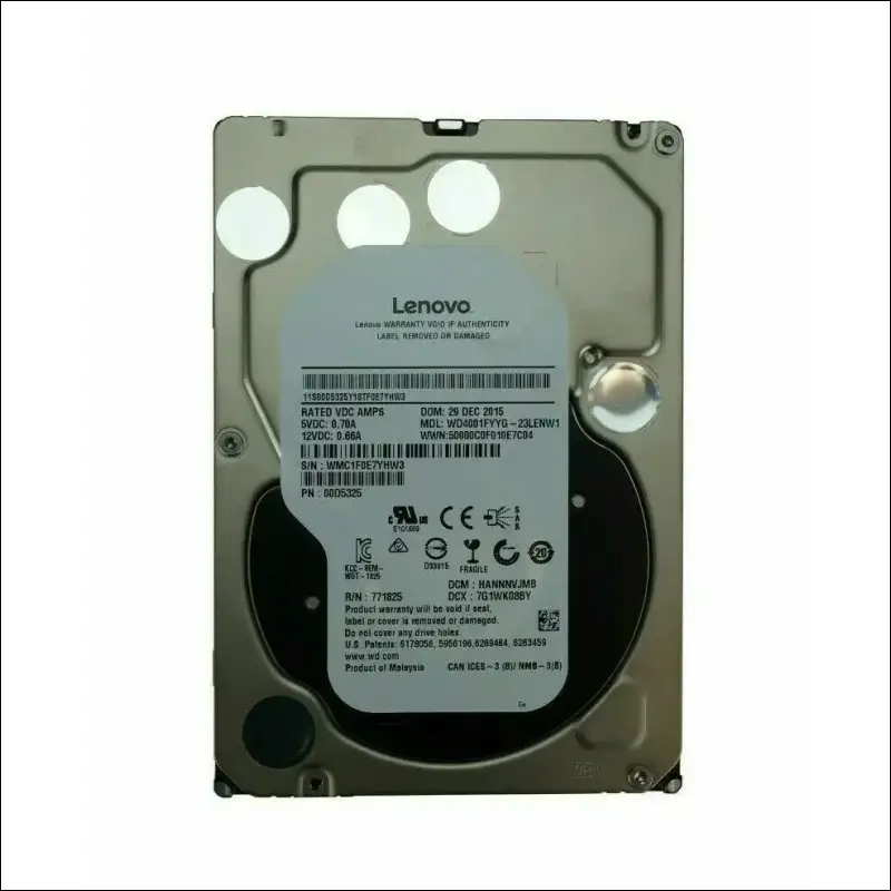 Lenovo WD4001FYYG-23LENW1 4TB 7.2K SAS 6GB/s 3.5” Hard Drive WD RE WD4001FYYG