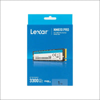Lexar NM610PRO 1TB SSD, M.2 2280 PCIe Gen3x4 NVMe 1.4 Internal, Up to 3300 MB/s Read, 2600 Writes, Internal 3D NAND Flash Solid State Drive for Laptop, Desktop Computer, PC