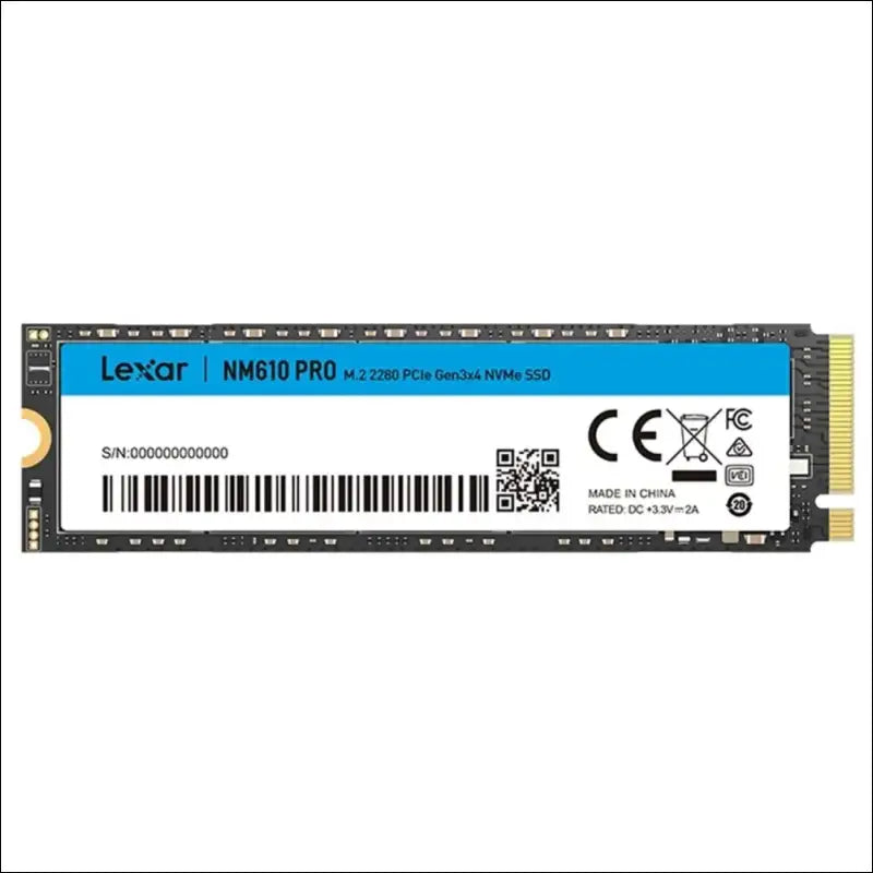 Lexar NM610PRO 1TB SSD, M.2 2280 PCIe Gen3x4 NVMe 1.4 Internal, Up to 3300 MB/s Read, 2600 Writes, Internal 3D NAND Flash Solid State Drive for Laptop, Desktop Computer, PC