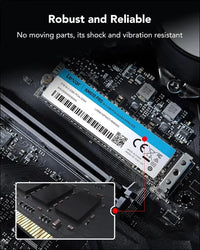 Lexar NM610PRO 1TB SSD, M.2 2280 PCIe Gen3x4 NVMe 1.4 Internal, Up to 3300 MB/s Read, 2600 Writes, Internal 3D NAND Flash Solid State Drive for Laptop, Desktop Computer, PC
