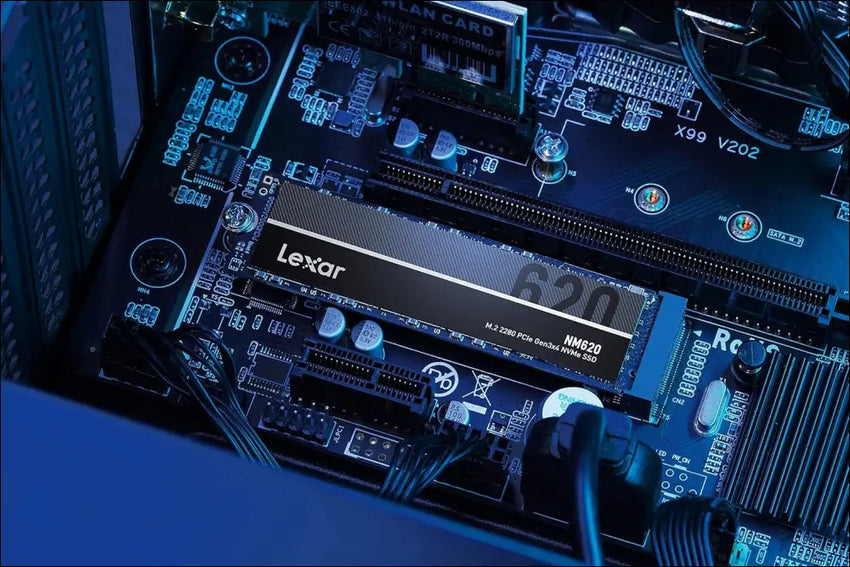 Lexar NM620 256GB SSD, M.2 2280 PCIe Gen3x4 NVMe 1.4 Internal SSD, Up to 3500MB/s Read, 1300MB/s Write, 3D NAND Flash Internal Solid State Drive for PC Enthusiasts and Gamers...