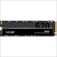 Lexar NM620 256GB SSD, M.2 2280 PCIe Gen3x4 NVMe 1.4 Internal SSD, Up to 3500MB/s Read, 1300MB/s Write, 3D NAND Flash Internal Solid State Drive for PC Enthusiasts and Gamers...