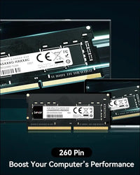 Lexar SODIMM 8GB DDR4 RAM, 3200 MHz, 260-Pin DDR4 SODIMM Laptop Ram, High-Performance SO-DIMM, PC Laptop Computer Memory (LD4AS008G-B3200ASST)