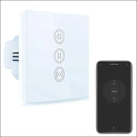 LEYF Intelligent WiFi Curtain Switch, Shutter Switch, Compatible with Alexa & Google Home, Tuya/Smart Life App, Voice Controlled Home Motor, White