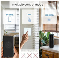 LEYF Intelligent WiFi Curtain Switch, Shutter Switch, Compatible with Alexa & Google Home, Tuya/Smart Life App, Voice Controlled Home Motor, White