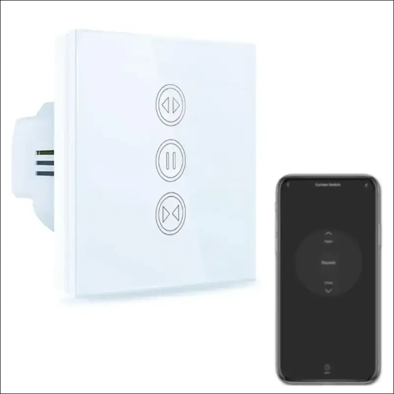 LEYF Intelligent WiFi Curtain Switch, Shutter Switch, Compatible with Alexa & Google Home, Tuya/Smart Life App, Voice Controlled Home Motor, White