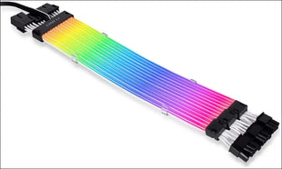 Lian Li Strimer plus V2 Triple 8 Pin (PW12-PV2) -Addressable RGB VGA Power Cable (No Controller Included) -For Triple 8 PIN GPU Connector, PW12-PV2