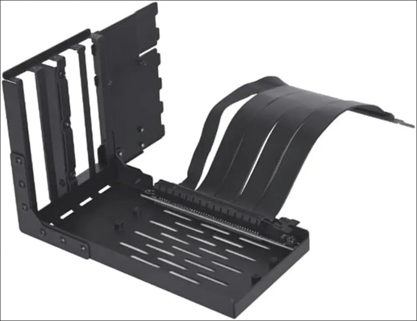 Lian Li VG4-4X Universal 4 Slots Vertical GPU Kit with Gen 4 Riser, Black