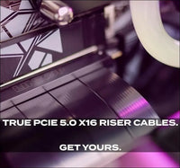LINKUP - AVA5 PCIE 5.0 Riser Cable | RTX5090 RX9070 GPU Ready | X16 128Gb/S Speed | Compatible with Pcie 4.0 &
