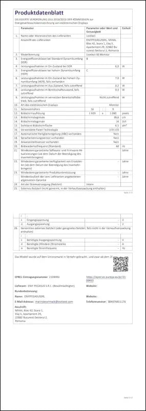 LivElect 14" Dual Screen Laptop Monitor, 1080P FHD Laptop Screen, Portable Monitor for Laptop with Speakers, Plug&Play, Laptop Monitor for Mac Win Android