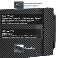 LivElect 14" Dual Screen Laptop Monitor, 1080P FHD Laptop Screen, Portable Monitor for Laptop with Speakers, Plug&Play, Laptop Monitor for Mac Win Android