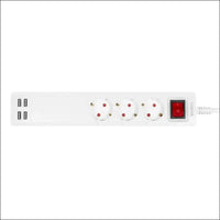 LogiLink SH0103 - Wi-Fi Smart Home Power Strip 3-Way (3X CEE 7/3) + 4X USB-A, Controllable via App, IP20, Tuya Compatible, Supports Amazon Alexa and Google Home, 1.70 m