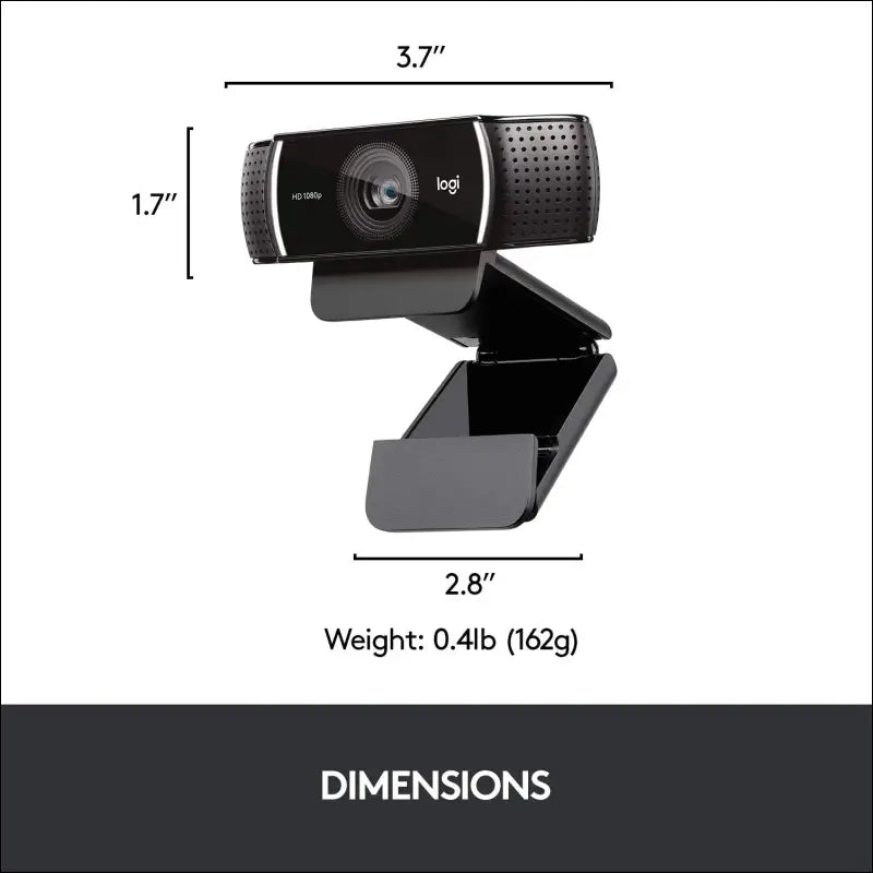 Logitech C922 Pro Stream Full HD 1080P Webcam (960-001089)