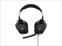 Logitech G432 DTS:X 7.1 Surround Sound Wired PC Gaming Headset (Leatherette) (Renewed)