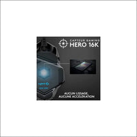 Logitech G502 Hero High Performance Wired Gaming Mouse, Hero 16K Sensor, 16,000 DPI, RGB, Adjustable Weights, 11 Programmable Buttons, On-Board Memory, PC/Mac - Black