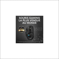 Logitech G502 Hero High Performance Wired Gaming Mouse, Hero 16K Sensor, 16,000 DPI, RGB, Adjustable Weights, 11 Programmable Buttons, On-Board Memory, PC/Mac - Black