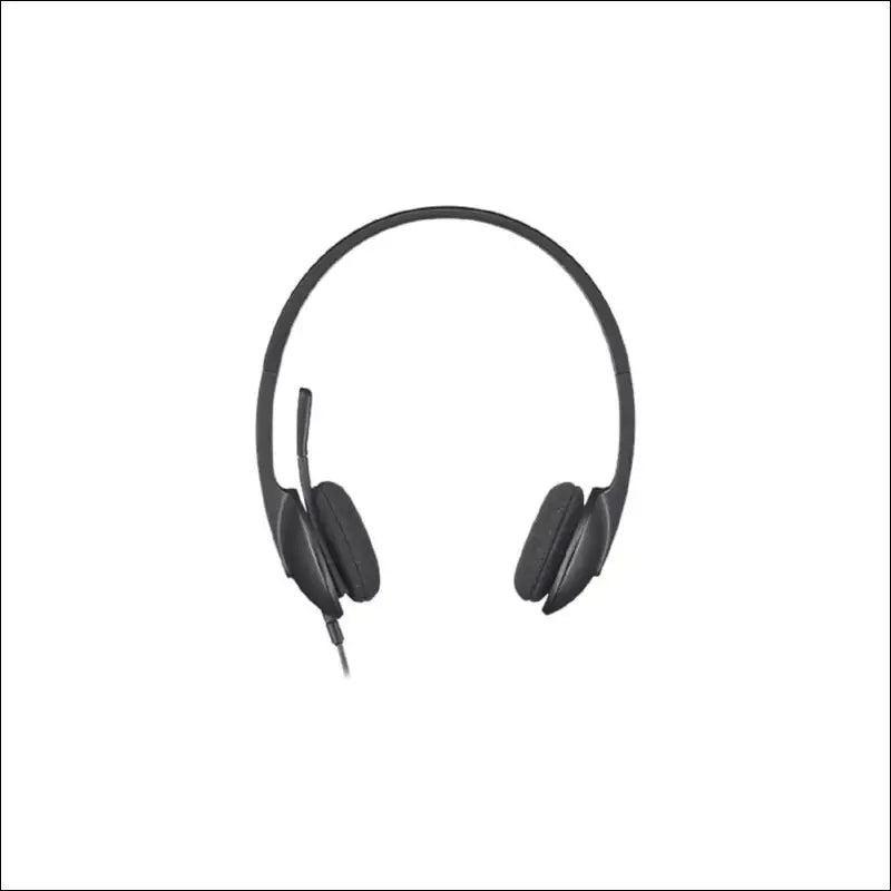 Logitech H340 Wired Headset, Stereo Headphones with Noise-Cancelling Microphone, USB, PC/Mac/Laptop - Black
