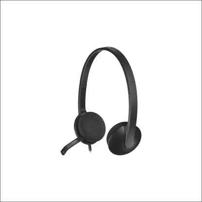 Logitech H340 Wired Headset, Stereo Headphones with Noise-Cancelling Microphone, USB, PC/Mac/Laptop - Black