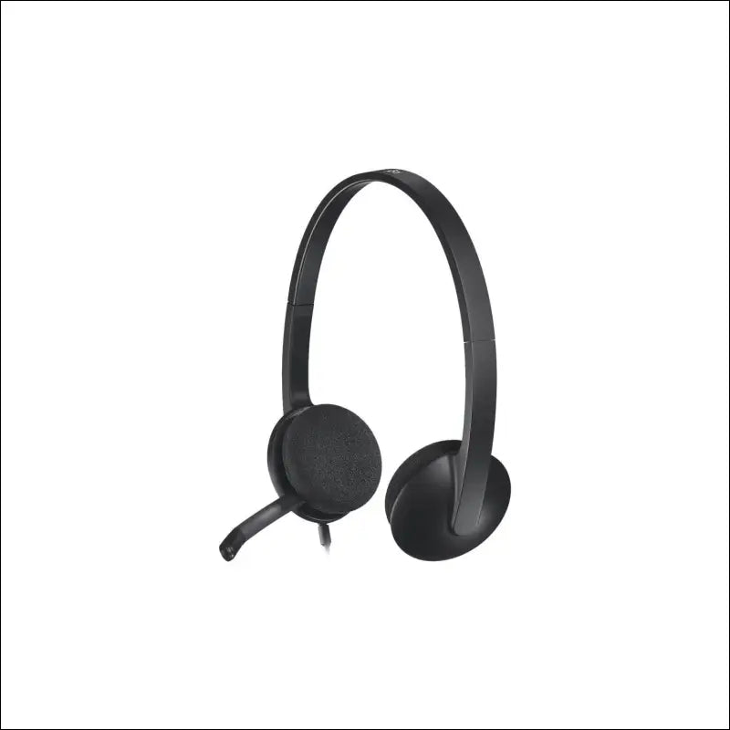 Logitech H340 Wired Headset, Stereo Headphones with Noise-Cancelling Microphone, USB, PC/Mac/Laptop - Black