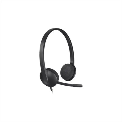 Logitech H340 Wired Headset, Stereo Headphones with Noise-Cancelling Microphone, USB, PC/Mac/Laptop - Black