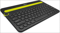 Logitech K480 Wireless Multi-Device Keyboard for Windows, QWERTY Pan Nordic Layout - Black