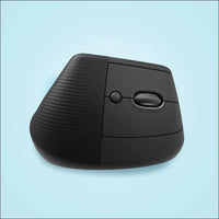 Logitech Lift Vertical Ergonomic Mouse, Wireless, Bluetooth or Logi Bolt USB receiver, Quiet clicks, 4 buttons, compatible with Windows/macOS/iPadOS, Laptop, PC - Graphite