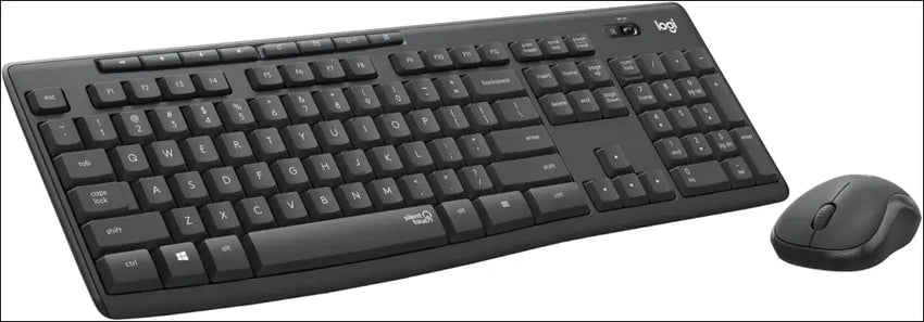 Logitech MK295 Silent Wireless Mouse & Keyboard Combo with SilentTouch Technology Full Numpad Advanced Optical Tracking