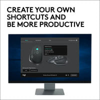 Logitech MX Master 2S Wireless Mouse, Multi-Device, Bluetooth or 2.4GHz Wireless with USB Unifying Receiver, 4000 DPI Any Surface Tracking, 7 Buttons, Fast Rechargeable,...