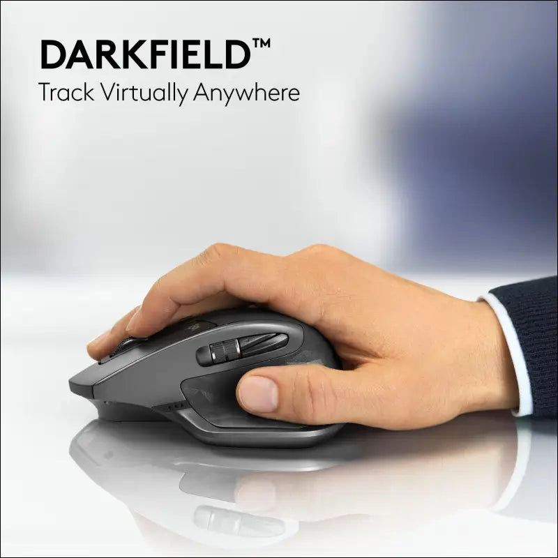 Logitech MX Master 2S Wireless Mouse, Multi-Device, Bluetooth or 2.4GHz Wireless with USB Unifying Receiver, 4000 DPI Any Surface Tracking, 7 Buttons, Fast Rechargeable,...
