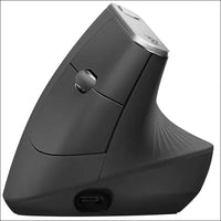 Logitech MX Vertical Ergonomic Mouse, Multi-Device, Bluetooth or 2.4GHz Wireless with USB Unifying Receiver, 4000 DPI Optical Tracking, 4 Buttons, Fast Charging,...