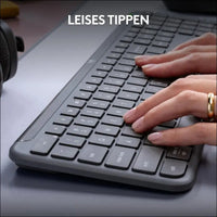 Logitech Signature Slim K950 Wireless Keyboard, Slim Design, Switch Between Devices While Typing, Quiet Typing, Bluetooth, Multi-OS, Windows, Mac, Chrome, DEU QWERTZ Layout,...