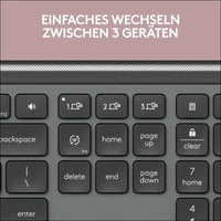 Logitech Signature Slim K950 Wireless Keyboard, Slim Design, Switch Between Devices While Typing, Quiet Typing, Bluetooth, Multi-OS, Windows, Mac, Chrome, DEU QWERTZ Layout,...