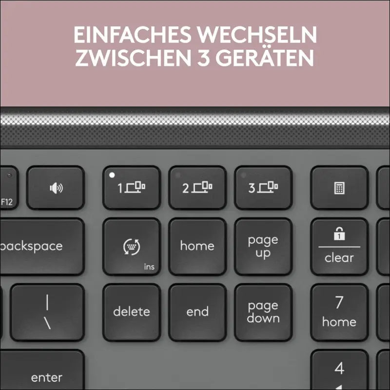 Logitech Signature Slim K950 Wireless Keyboard, Slim Design, Switch Between Devices While Typing, Quiet Typing, Bluetooth, Multi-OS, Windows, Mac, Chrome, DEU QWERTZ Layout,...