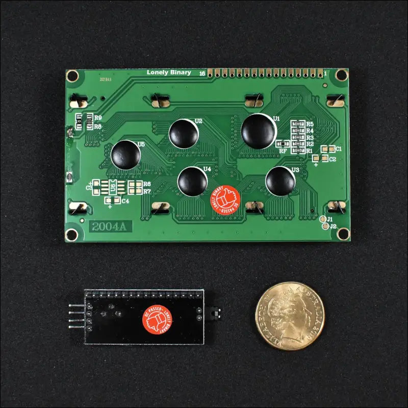 Lonely Binary 20x4 2004 LCD White on Blue Display HD44780 Module with I2C Backpack for Arduino, ESP32 and Raspberry PI PICO Projects