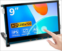 Magedok 9 Inch Touch Screen Display for Raspberry Pi,1280 x 720/ Anti-Glare/Optical Bonding Capacitive Screen/IPS /600