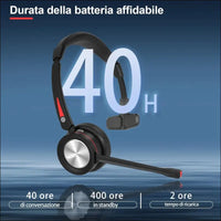 Mairdi Bluetooth Headset with Noise Canceling & Charging Station
