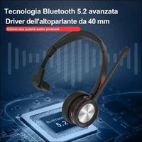 Mairdi Bluetooth Headset with Noise Canceling & Charging Station