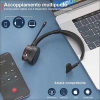 Mairdi Bluetooth Headset with Noise Canceling & Charging Station