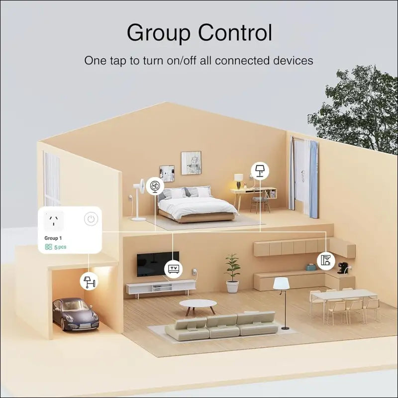Matter Smart WiFi Plug with Energy Monitor, 2 Pack, Works with Apple HomeKit, Google Assistant, Alexa, and SmartThings