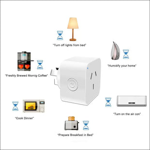 Matter Smart WiFi Plug with Energy Monitor, 2 Pack, Works with Apple HomeKit, Google Assistant, Alexa, and SmartThings